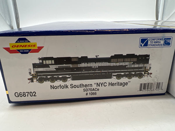 Athearn G68702 NYC NEW YORK CENTRAL- NS Norfolk Southern SD70ACe Heritage 1066 HO SCALE NEW