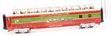 MTH Railking 30-68135 Christmas 60' Streamlined Full-Length Vista Dome Car w/LED Lights O SCALE Like New