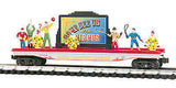 K-Line K691-5302 Circus Transport Railroad CTR Flat Car with Billboard and Figures New