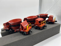 MTH Premier 20-90041 Pittsburgh Steel 3-Car Slag Car Set #383, #394, #389. O SCALE NEW