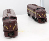 MTH 30-2130-0 PENNSYLVANIA F-3 AA Diesel Set RailKing O Scale Like New