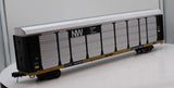 MTH Premier 20-95340 Norfolk & Western Premier Corrugated Auto Carrier CTTX With O SCALE Used Excellent as is detail piece