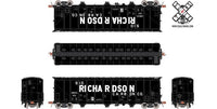 ScaleTrains SXT30335 Rivet Counter Thrall 5750 Carbon Black Covered Hopper 1980s Version, Sid Richardson/Billboard Lettering HO SCALE NEW