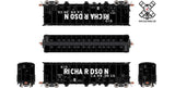 ScaleTrains SXT30335 Rivet Counter Thrall 5750 Carbon Black Covered Hopper 1980s Version, Sid Richardson/Billboard Lettering HO SCALE NEW