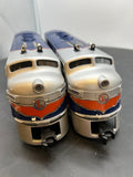 Lionel 6-38153 Spirit of the Century F3 AA diesel set with TMCC Railsounds O SCALE Like New