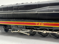 Lionel Postwar 746 Norfolk Western N&W J Class steam locomotive (no box) with 746w whistle tender (boxed) O SCALE Used Excellent No Box/ Damaged Box