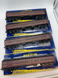 Lionel American Flyer AF 6-48992 Pennsylvania PRR Heavyweight Passenger Car 4-Pack (Carnegie, Indian Rock, Skyline, Chase) S SCALE Like New