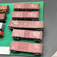 HO Scale Bargain Car Pack 156:  Set of 10  Canadian Pacific freight cars HO SCALE USED