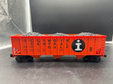 Lionel 6-17121 Illinois Central 3-bay hopper with coal O scale Used Excellent