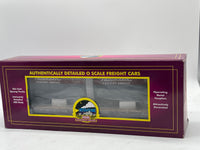 MTH Premier 20-3585e New York central NYC Pacemaker Flatcar w/ 2 pup trailers O SCALE NEW