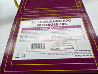 MTH Premier 20-64094 Union Pacific Premier 70' Streamlined RPO Passenger Car Smooth Sided Reed Jackson, 5818 O SCALE NEW