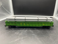 MTH Premier 20-98064 John Deere Gondola Car w/Pipe Load #200705. O SCALE Like New