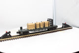 Lionel 6-16347 ONTARIO NORTHLAND Bulkhead Flat Wood Load O Scale (missing bulkhead and 1 stantion) Used