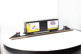 MTH Railking 30-74362 NFL - Pittsburgh Steelers - Super Bowl O SCALE Like New limited