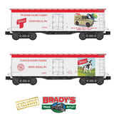 Brady's Train Outlet Custom Run Lionel 2426950 Turner Dairy Milk Car #15235  2 sided Limited PREORDER