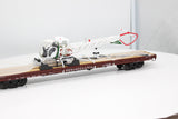 MTH Premier 20-98690 Pennsylvania 60' Flat Car w/(1) pa state police Bell 47 Helicopter O SCALE NEW