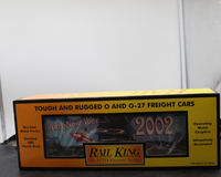 MTH Railking 30-7490 New Year's Box Car - 2002 New Years . O SCALE Like New