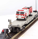 MTH 30-7629 MTH Transportation Company Flat Car RailKing O Scale Used Excellent