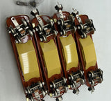 MTH MT-1025 Tinplate 600 Series Terra Cotta 4-Car Passenger Set  O SCALE Like New Damaged Box