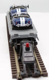 MTH Railking 30-7660 Auto Transport Flat Car w/Ertlr 1965 Ford Cobras O SCALE Like New