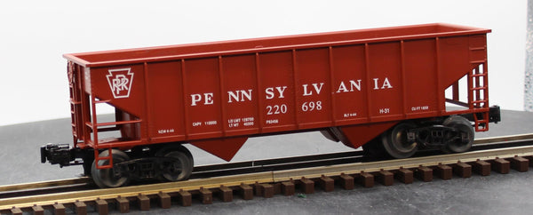 Weaver U1115 2 Bay coal Car Ribbed PRR O SCALE Like New Damaged Box