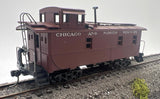Athearn 1267 Chicago & North Western Caboose Brown Assembled HO Scale Used Excellent