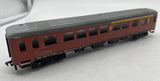 Fleischmann 1414J Swedish State Railways SJ Passenger Coach Car Brown HO SCALE Used Excellent Damaged Box