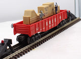 Lionel 6-9307 ERIE Animated Cop & Hobo Gondola O Scale Like New