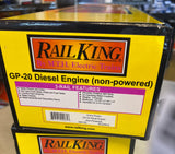 MTH 30-2246-1, 30-2246-3 Union Pacific Diesel Engine GP-20 & NonPwd (Set of 2) O Scale Like New