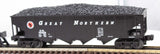 MTH 30-7006E  Great Northern 4 Bay hopper with Coal load O SCALE Used No Box