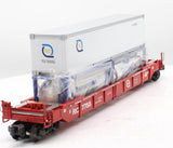 K-Line K7755 FEC DTTX Gunderson W/FEC And Santa Fe Container O SCALE Like New