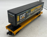 MTH Premier 20-98135 Caterpillar Flat Car w/ trailer O SCALE Like New