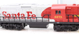 Williams 2275 GP 9 Santa Fe red and Silver Locomotive O SCALE Like New