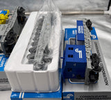 K-Line k-1202  CONRAIL 5 UNIT WORK TRAIN GG1 Electric Locomotive & 4 CARS Train Set O SCALE Like New