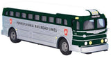 MTH Railking 30-50054 Pennsylvania Railroad Lines Philadelphia Die-Cast Bus O SCALE Like New