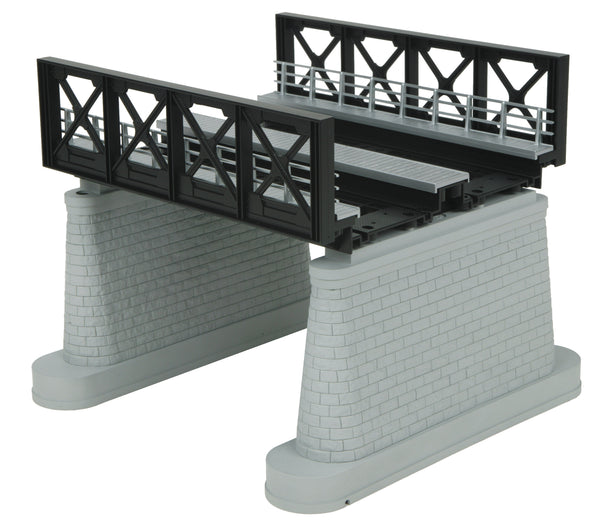 MTH 40-1112 Black O 2-Track Bridge Girder #Black. O SCALE NEW faded box