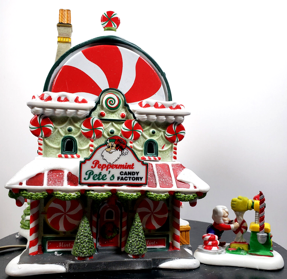 Department 56 4016904 Peppermint Pete's Candy Factory North Pole Serie