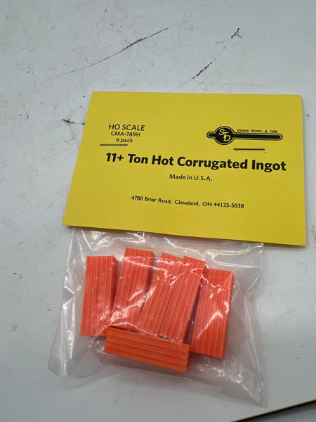 STATE TOOL & DIE CMA-789H, 11 plus ton hot corrugated ingot, HO scale NEW