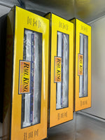 MTH Railking 30-4204 A,B,C Amtrak 3 Car passenger set O SCALE NEW