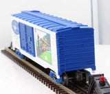 MTH Railking 30-74133 White Swan Park RailKing 40' Double Door Box Car O SCALE Like New