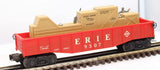 Lionel 6-9307 ERIE Animated Cop & Hobo Gondola #9307 O Scale Used