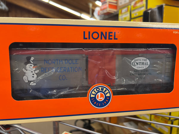 Lionel 6-26191 North Pole Central reefer car O SCALE NEW