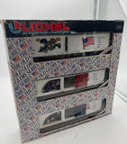 Lionel 6-19599 Boxcars Old Glory Series 3 Boxcars O Scale NEW