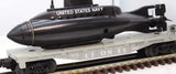 Lionel 6-16351 UNITED STATES NAVY 1992 Flatcar w Submarine O Scale Like New