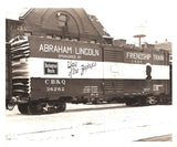 MTH Premier 20-93521 1947 Friendship Train CB&Q Abe Lincoln Zephyr #36262 40' AAR Box Car  SZ