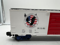 MTH Premier 20-93092 American Freedom Box Car #91101. SEPT 11 2001 9/11 COMMEMORATIVE O SCALE NEW