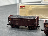 Atlas Set of 3 Norfolk Southern NS Hoppers Weathered   41336, 41335,  & 41334  N SCALE WEATHERED AS IS Used Excellent