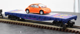 Lionel 6-19444 Peace Auto Sales Flatcar with Volkswagen Bug O SCALE Used Excellent