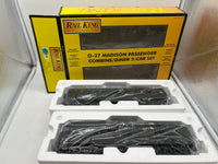 MTH Railking 30-6267 Jersey Central 2-Car O-27 Madison Combo/Diner Set - CNJ Combine: 212 Diner: 1014 . O SCALE NEW