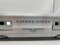 Lionel 6-19160 Lionel Lines 2530 REA aluminum baggage car O SCALE Like New